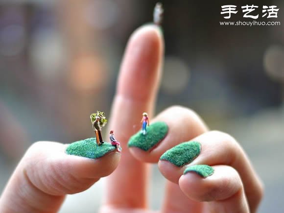 指甲蓋上的創(chuàng)意DIY 仿佛走進(jìn)了童話世界 - www.888bfw.com