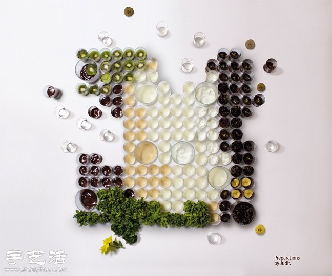 水果+蔬菜+玻璃杯 創意DIY人物肖像 - www.888bfw.com