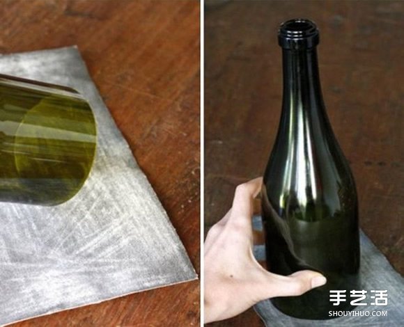 啤酒瓶廢物利用DIY手工制作精美燭臺的方法 - www.888bfw.com