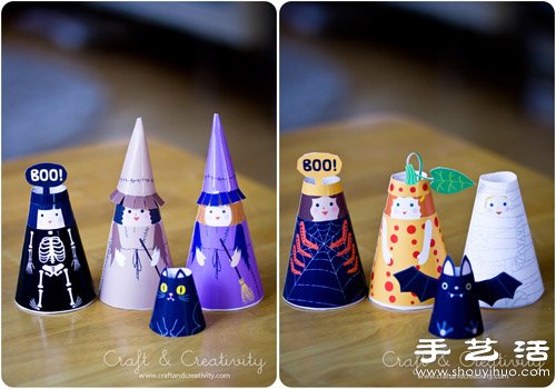 彩色紙張DIY手工制作可愛小人玩偶 - www.888bfw.com