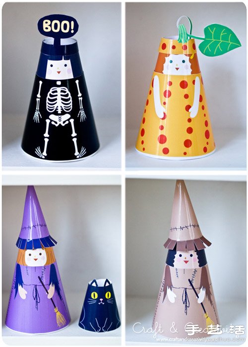 彩色紙張DIY手工制作可愛小人玩偶 - www.888bfw.com