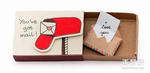 這種告白你一定沒見過 火柴盒制作的表白卡片 - www.888bfw.com